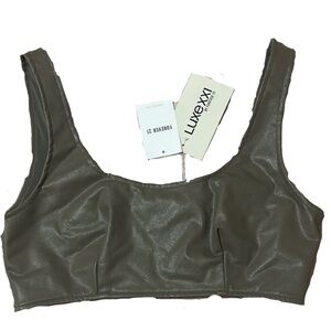 Forever 21 Olive Green Crop Top